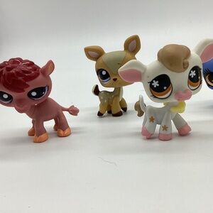 Bundle of 5 authentic Littlest Pet Shop (LPS) bobblehead figures